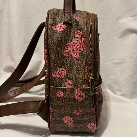 Juicy Couture Floral Backpack in Brown and Pink main image 10